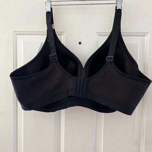 Cacique Woman's Plus-Size Black Lighty Lined No-Wire Bra Sz 50D - Picture 4 of 10